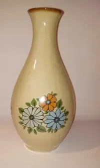 Wazon malowany vintage, retro, prl — ujęcie 4