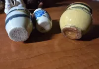 Wazony ceramiczne Włocławek prl 3 sztuki ręcznie malowane polecam — ujęcie 4