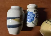 Wazony ceramiczne Włocławek prl 3 sztuki ręcznie malowane polecam — ujęcie 5