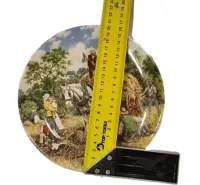 Wedgwood Kolekcjonerski Talerz Angielska Porcelana Wieś Konie — ujęcie 3