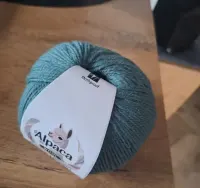Wełna zielona Alpaca  7 zł. za 50 g. — ujęcie 2
