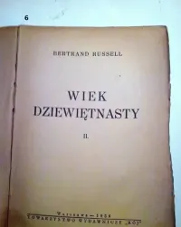 Wiek dziewiętnasty - Bertrand Russell Warszawa 1936r — ujęcie 2