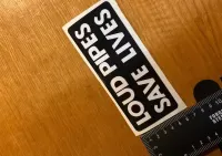 Wklepa naklejka sticker loud pipes save lives — ujęcie 4