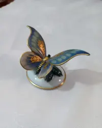 Wyjątkowy porcelanowy motyl Rosenthal, antyk - 1936r - ręczne złocenia — ujęcie 3