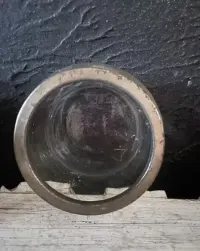 Zabytkowa herbatnica baza/sam dol Art Deco vintage szklana — ujęcie 5