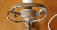 zabytkowa lampa ścienna z porcelanowym elementem ozdobionym  Kinkiet Vintage — ujęcie 5
