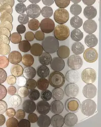 Zagraniczne monety różne ponad 100 szt — ujęcie 4