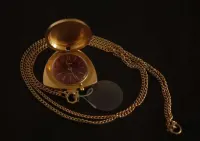 Zegarek kieszonkowy ZARIA 21 Jewels – pozłacany, sprawny — ujęcie 2