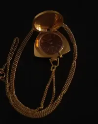 Zegarek kieszonkowy ZARIA 21 Jewels – pozłacany, sprawny — ujęcie 2