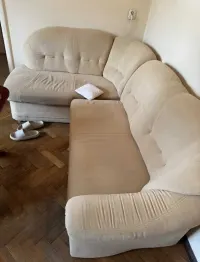 Komplet mebli – łóżko z materacem, narożnik, meblościanka i komoda tylko do czwartku. — ujęcie 5