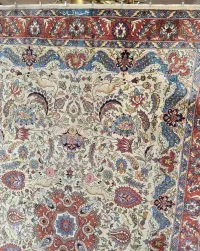 70 letni Isfahan Lahore - Perski dywan z połowy ub. wieku 136 x 210cm — ujęcie 4