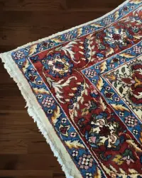 70 letni Isfahan Lahore - Perski dywan z połowy ub. wieku 136 x 210cm — ujęcie 5