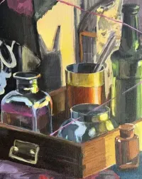 Autorski obraz na płótnie 70 × 100 cm | Akryl | Studentka ASP — ujęcie 2