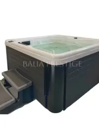 Balia ogrodowa Akrylowa Jacuzzi SPA WiFi Balboa Hydromasaż Hot Tub LED Całoroczna Nowoczesna Premium Ogrzewanie Hybrydowe Kompozyt — ujęcie 2