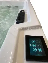 Balia ogrodowa Akrylowa Jacuzzi SPA WiFi Balboa Hydromasaż Hot Tub LED Całoroczna Nowoczesna Premium Ogrzewanie Hybrydowe Kompozyt — ujęcie 3