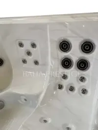 Balia ogrodowa Akrylowa Jacuzzi SPA WiFi Balboa Hydromasaż Hot Tub LED Całoroczna Nowoczesna Premium Ogrzewanie Hybrydowe Kompozyt — ujęcie 5