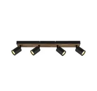 Brilliant Jello Wood Lampa Sufitowa, Czarny, 4-punktowe gu10 600x80 — ujęcie 5
