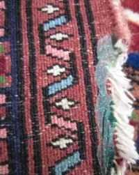 dywan wełniany ręcznie tkany wYcZyszczOnY Boho poszarpaniec — ujęcie 4