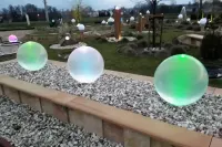 FONTANNY ogrodowe. Fontanna. Kula szklana 60 cm. Kule szklane. LED — ujęcie 4