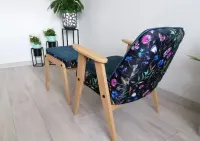 Fotel Chierowski 366 PRL retro + podnóżek różne wzory — ujęcie 4