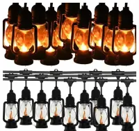 Girlanda Swietlna Lampki Dekoracyjne Led 10 szt Latarenki Ogrodowe 5m — ujęcie 2