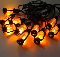 Girlanda Swietlna Lampki Dekoracyjne Led 10 szt Latarenki Ogrodowe 5m — ujęcie 3