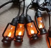 Girlanda Swietlna Lampki Dekoracyjne Led 10 szt Latarenki Ogrodowe 5m — ujęcie 4