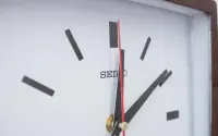 Japoński Dwustronny Zegar ścienny Seikosha CO. LTD Seiko — ujęcie 4