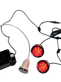 Kompletny zestaw  LAMPKI 2 SZT. DO BALII OGRODOWEJ RGB 7 kolorów | Oświetlenie do Jacuzzi Lampka | Lampa LED do Ruskiej Bani wodoodporne do basenu — ujęcie 2