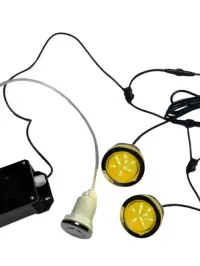 Kompletny zestaw  LAMPKI 2 SZT. DO BALII OGRODOWEJ RGB 7 kolorów | Oświetlenie do Jacuzzi Lampka | Lampa LED do Ruskiej Bani wodoodporne do basenu — ujęcie 3