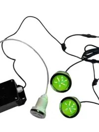 Kompletny zestaw  LAMPKI 2 SZT. DO BALII OGRODOWEJ RGB 7 kolorów | Oświetlenie do Jacuzzi Lampka | Lampa LED do Ruskiej Bani wodoodporne do basenu — ujęcie 4