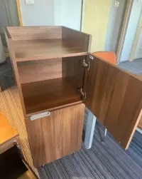 Kontenerek pod biurko gabinetowy orzech kontenereki szafka biuro dom — ujęcie 5