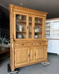 Kredens drewniany debowy rudtykalny retro vintage — ujęcie 2