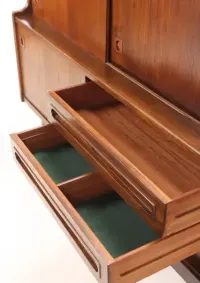 Kredens | highboard tekowy Johannes Andersen Dania lata 60. XX wieku. — ujęcie 5