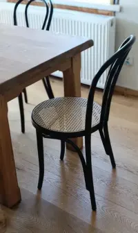 Krzesła gięte rattan styl thonet A-18 Fameg  vintage — ujęcie 3