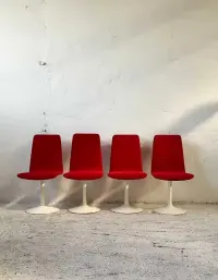 Krzesła obrotowe space age lata 70 vintage design — ujęcie 2