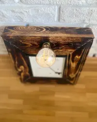 Lampa kinkiet ozdoba drzewo industrialna loft — ujęcie 2