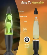 Lampa lava 40 cm, z 17 zmieniającymi się kolorami i pilotem — ujęcie 5