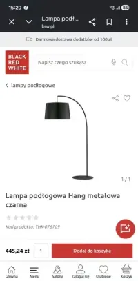 Lampa stojąca łuk — ujęcie 3