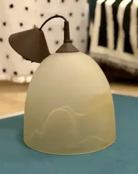 Lampa wisząca Alfa szklany klosz — ujęcie 2