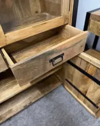 LOFT owa Witryna szafa bufet drzewo mango seria Britt Nowa F-Vat — ujęcie 5