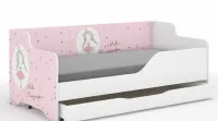 Łóżko dziecięce LILU 160x80 z GRAFIKĄ - Szuflada ! — ujęcie 2