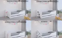 Łóżko dziecięce LILU 160x80 z GRAFIKĄ - Szuflada ! — ujęcie 4