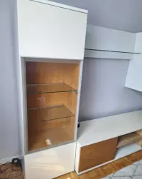 Meble Paged witryna, szafka rtv, półka wisząca — ujęcie 3