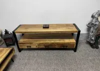 Nowa komoda, szafka pod TV... styl LOFT seria Britt.Drzewo mango F-Vat — ujęcie 5