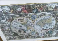 Obraz litografia mapa swiata — ujęcie 3