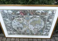 Obraz litografia mapa swiata — ujęcie 4