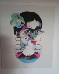 Obraz na płótnie Frida Geo autor: Żaneta Antosik — ujęcie 4