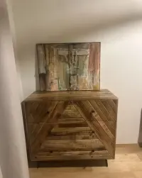 Obraz strukturalny z wazonem — ujęcie 2