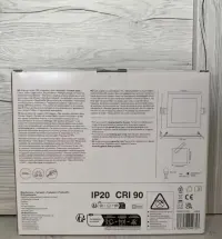 Oczko sufitowe LED GoodHome Octave srebrne kwadratowe 10.5W - 4 sztuki — ujęcie 2